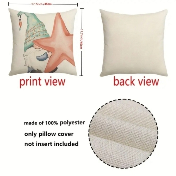Beach Gnome Pillow Case - Picture 2 of 7